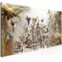 Paris Prix Tableau Imprimé  Hummingbirds Dance Gold Narrow 