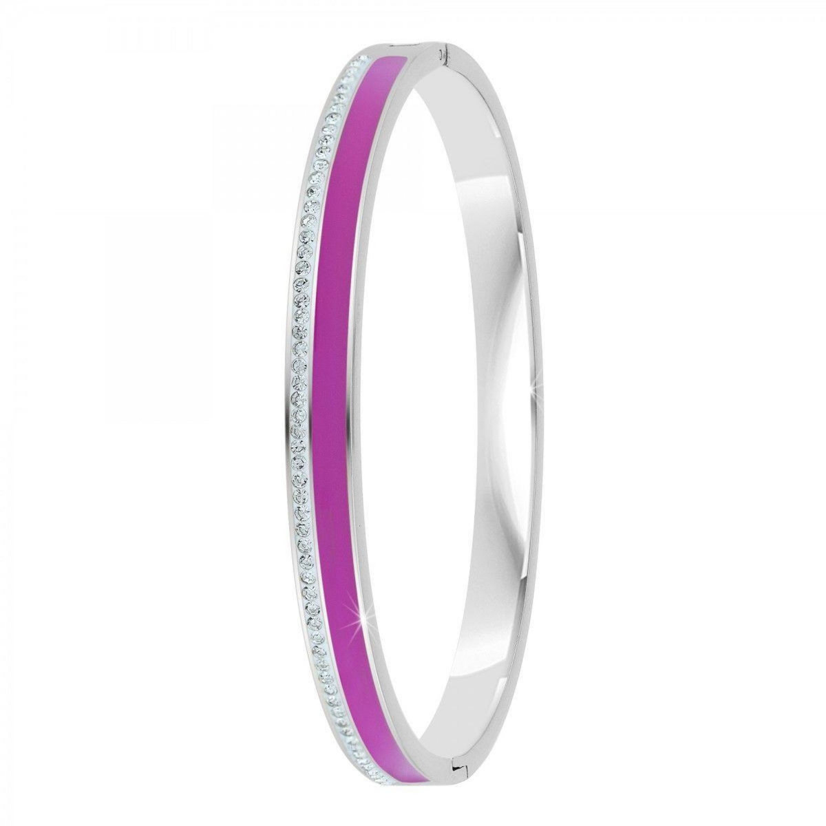 SC CRYSTAL Bracelet en Résine colorée ayant un aspect proche de l'Email orné de Cristaux scintillants par SC Crystal