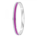 SC CRYSTAL Bracelet en Résine colorée ayant un aspect proche de l'Email orné de Cristaux scintillants par SC Crystal