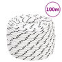 Voir la diapositive 6 : VIDAXL Corde de bateau tresse Blanc 12 mmx100 m Polyester