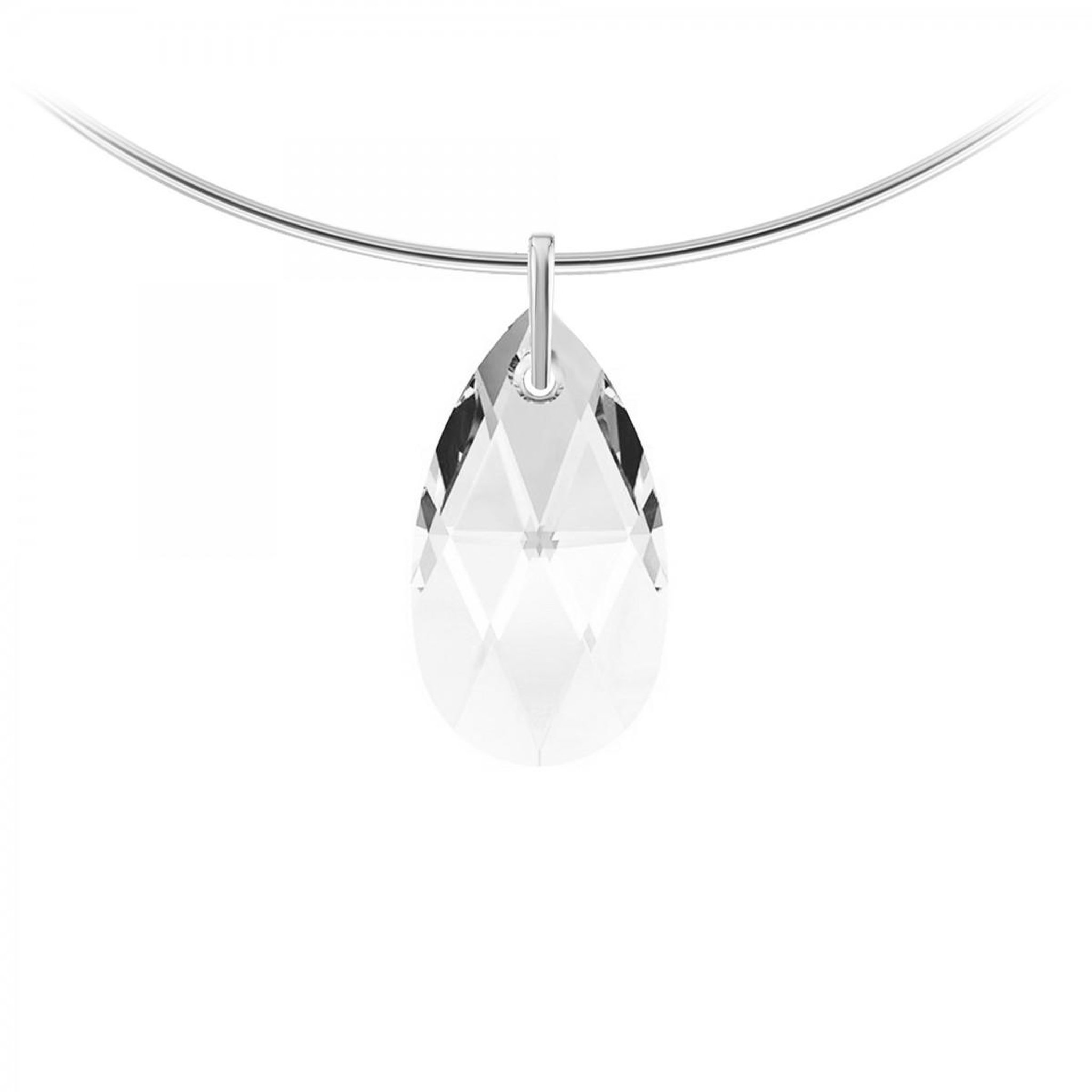 SC CRYSTAL Collier ras de cou orné de Cristaux scintillants