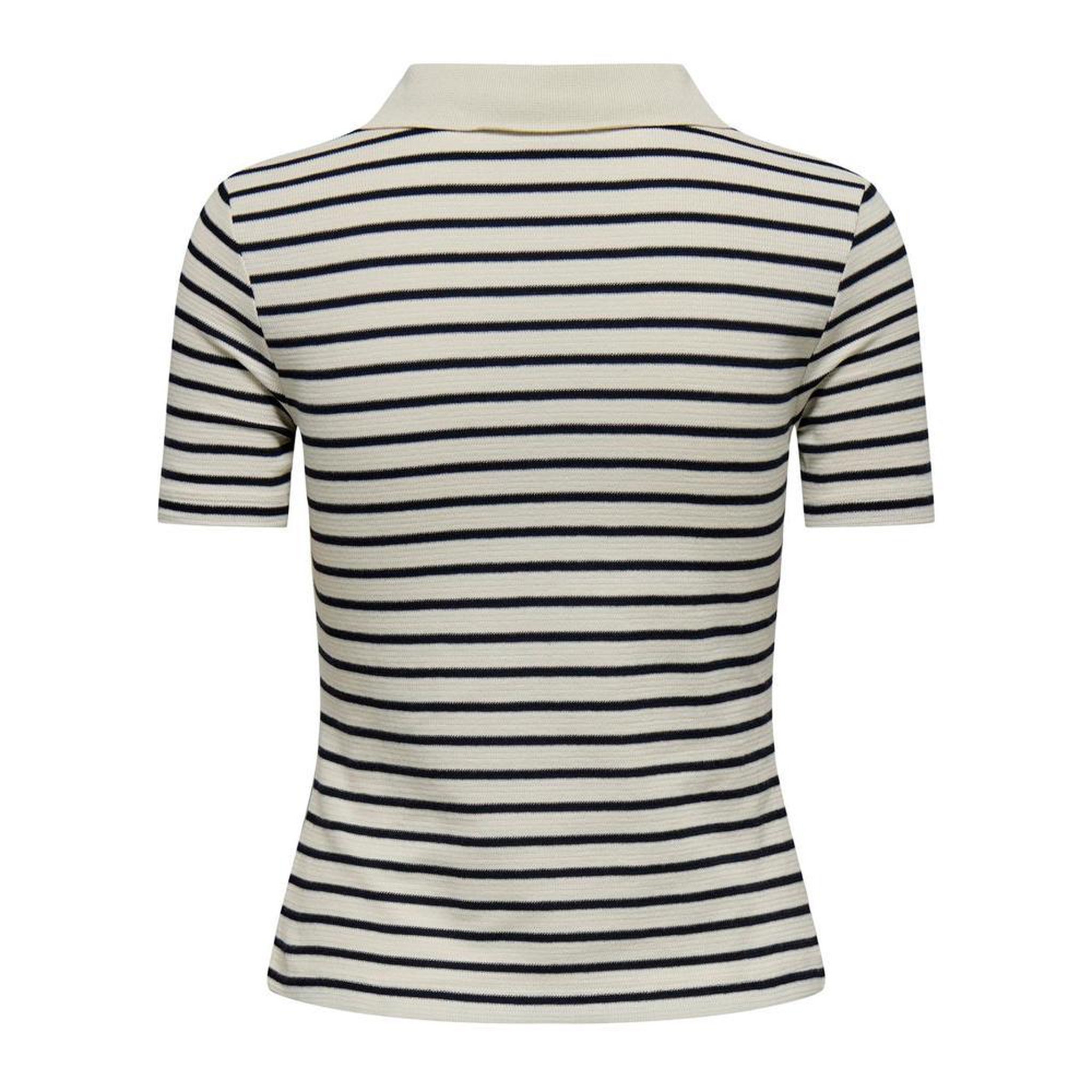 Voir la diapositive 2 : JACQUELINE DE YONG T-Shirt Beige/Marine Femme JDY Roma