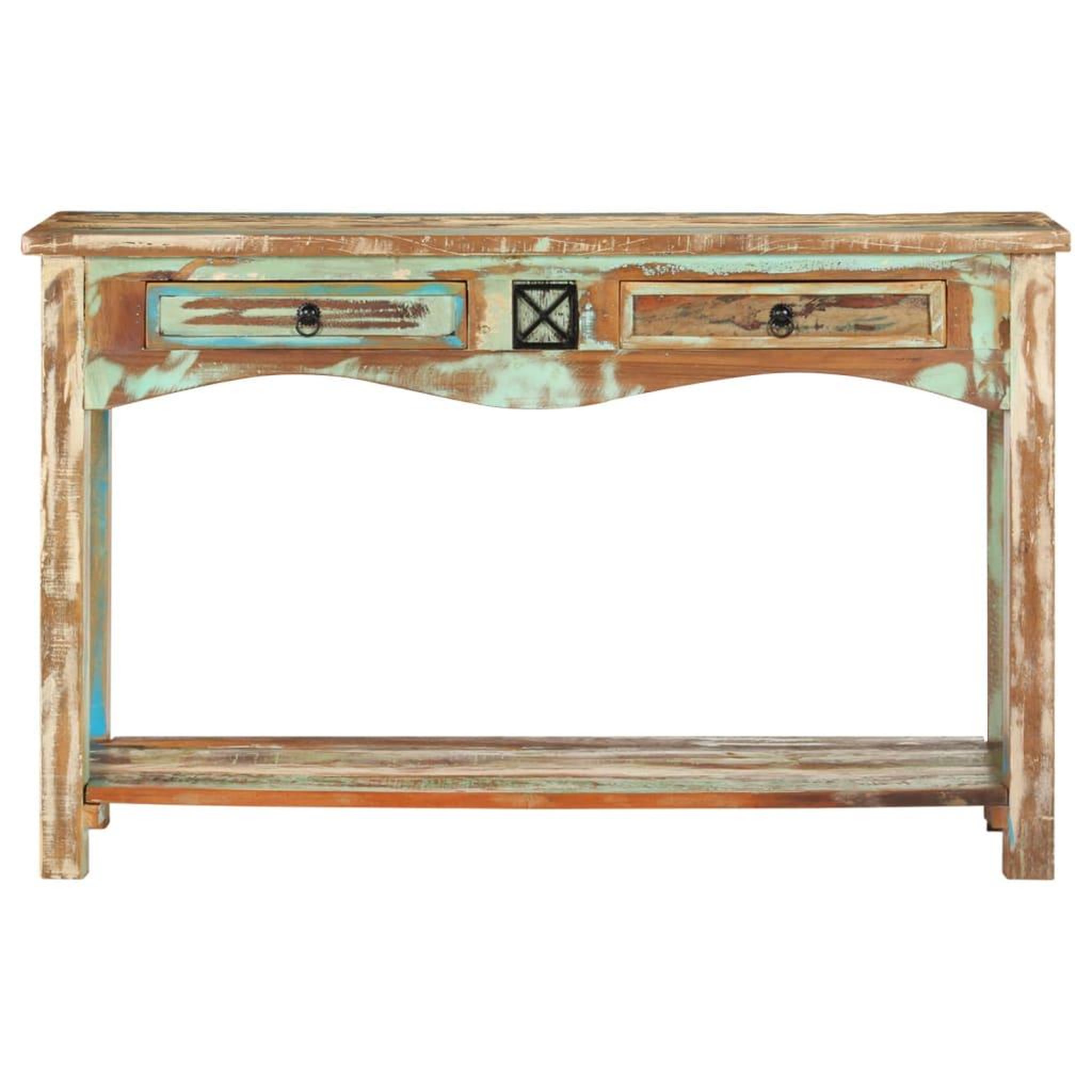 Voir la diapositive 2 : VIDAXL Table console 120x40x75 cm bois solide de recuperation