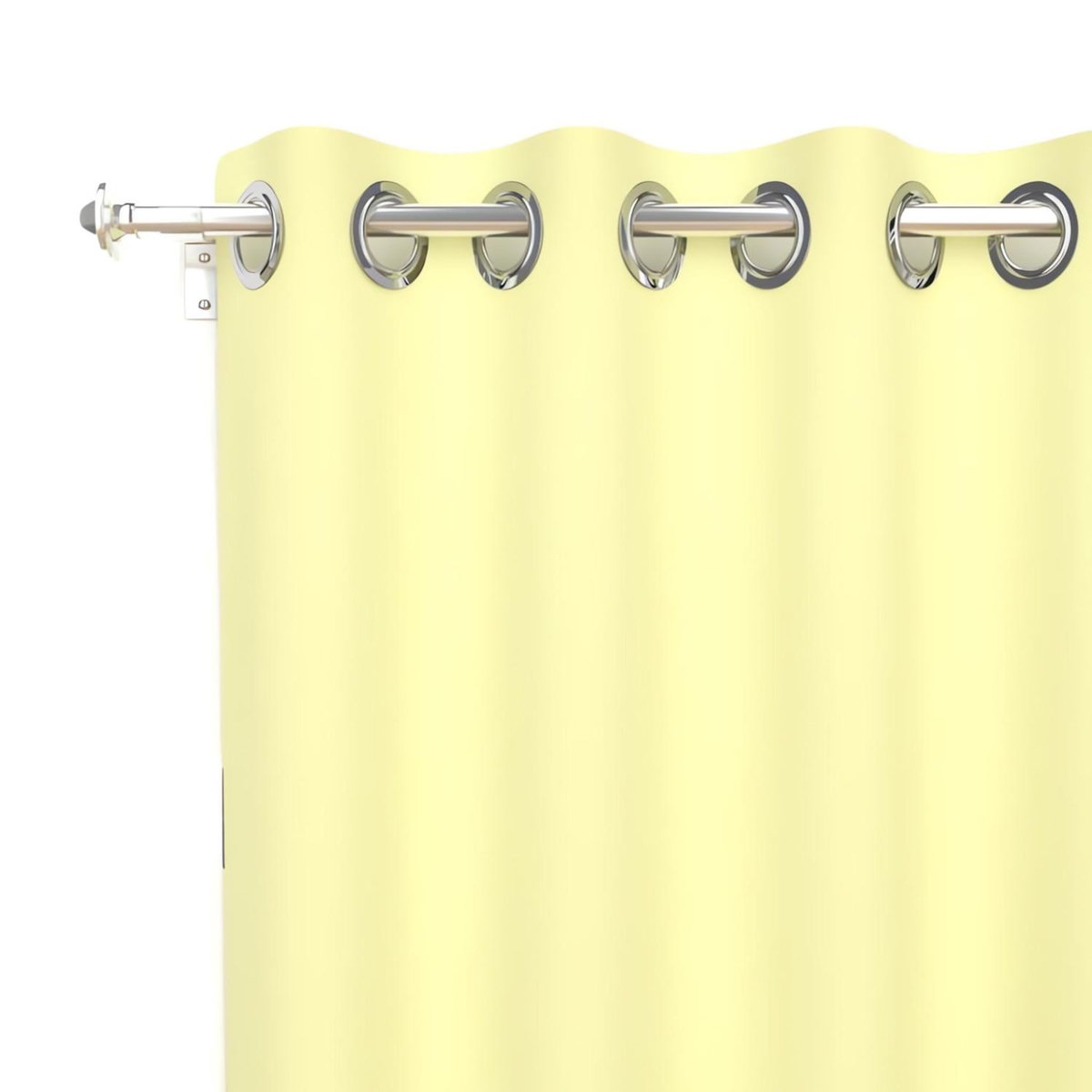 SOLEIL D'OCRE Rideau uni à oeillets infroissable ALIX, par Soleil d'ocre