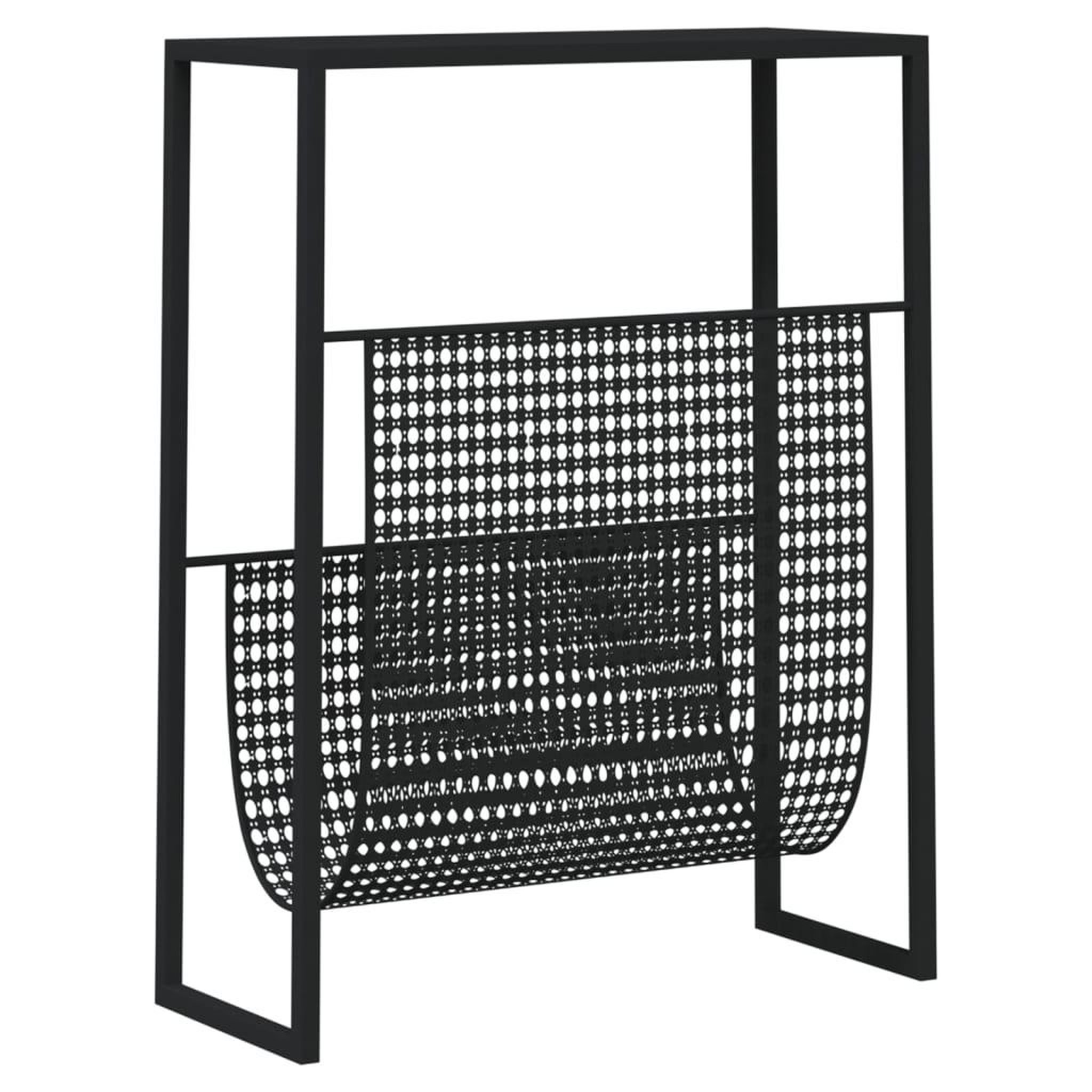 Voir la diapositive 5 : VIDAXL Porte-revue Noir 35x15x45 cm Acier