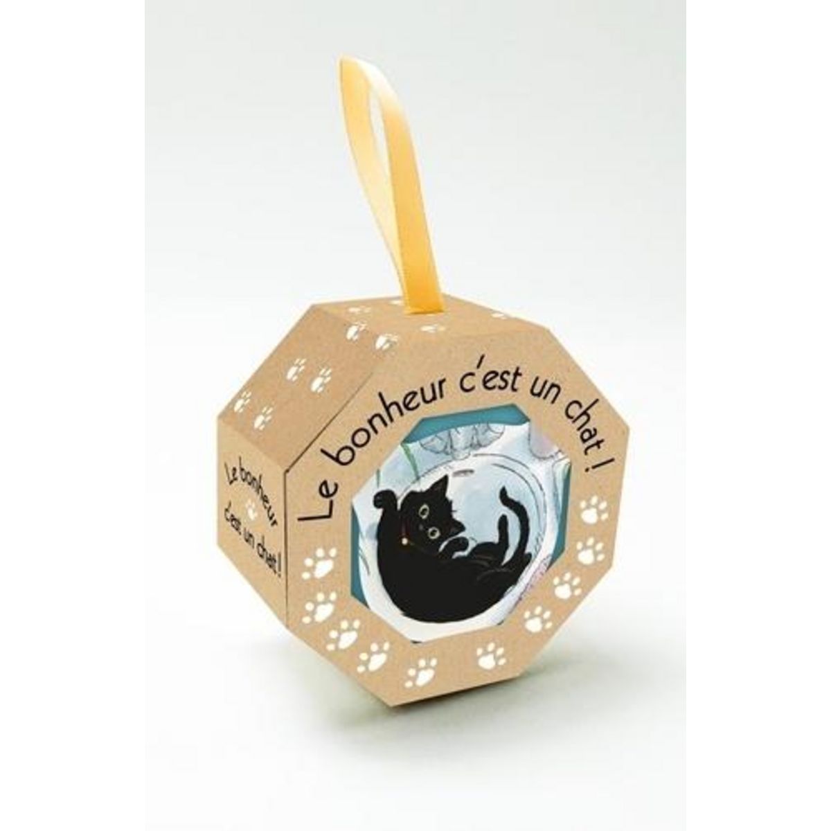 LE BONHEUR C'EST UN CHAT. COFFRET 1 COUPELLE EN CERAMIQUE ET 1 DEPLIANT DE CITATIONS, Larousse