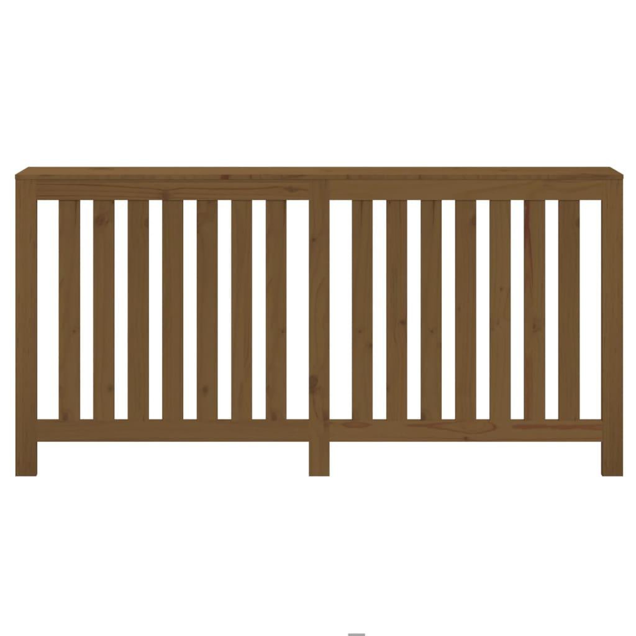 Voir la diapositive 5 : VIDAXL Cache-radiateur Marron miel 169x19x84 cm Bois massif de pin