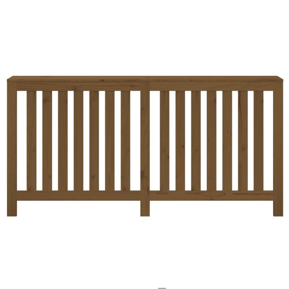 VIDAXL Cache-radiateur Marron miel 169x19x84 cm Bois massif de pin
