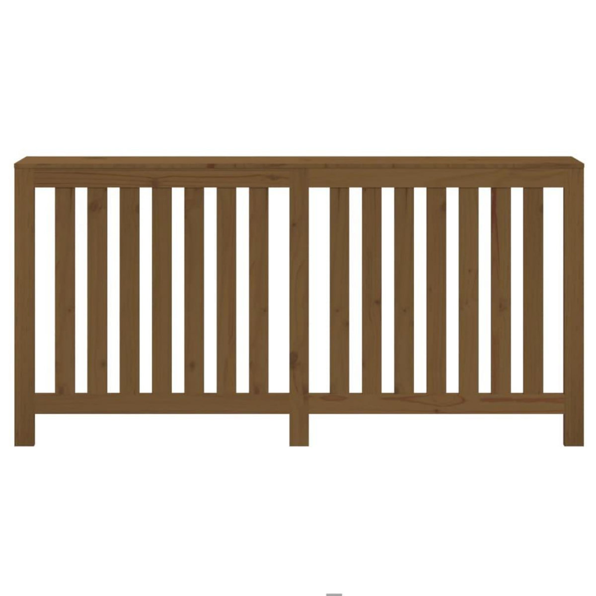 VIDAXL Cache-radiateur Marron miel 169x19x84 cm Bois massif de pin