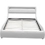 Voir la diapositive 4 : Habitat et Jardin Lit LED  Natacha  - 160 x 200 cm - Blanc