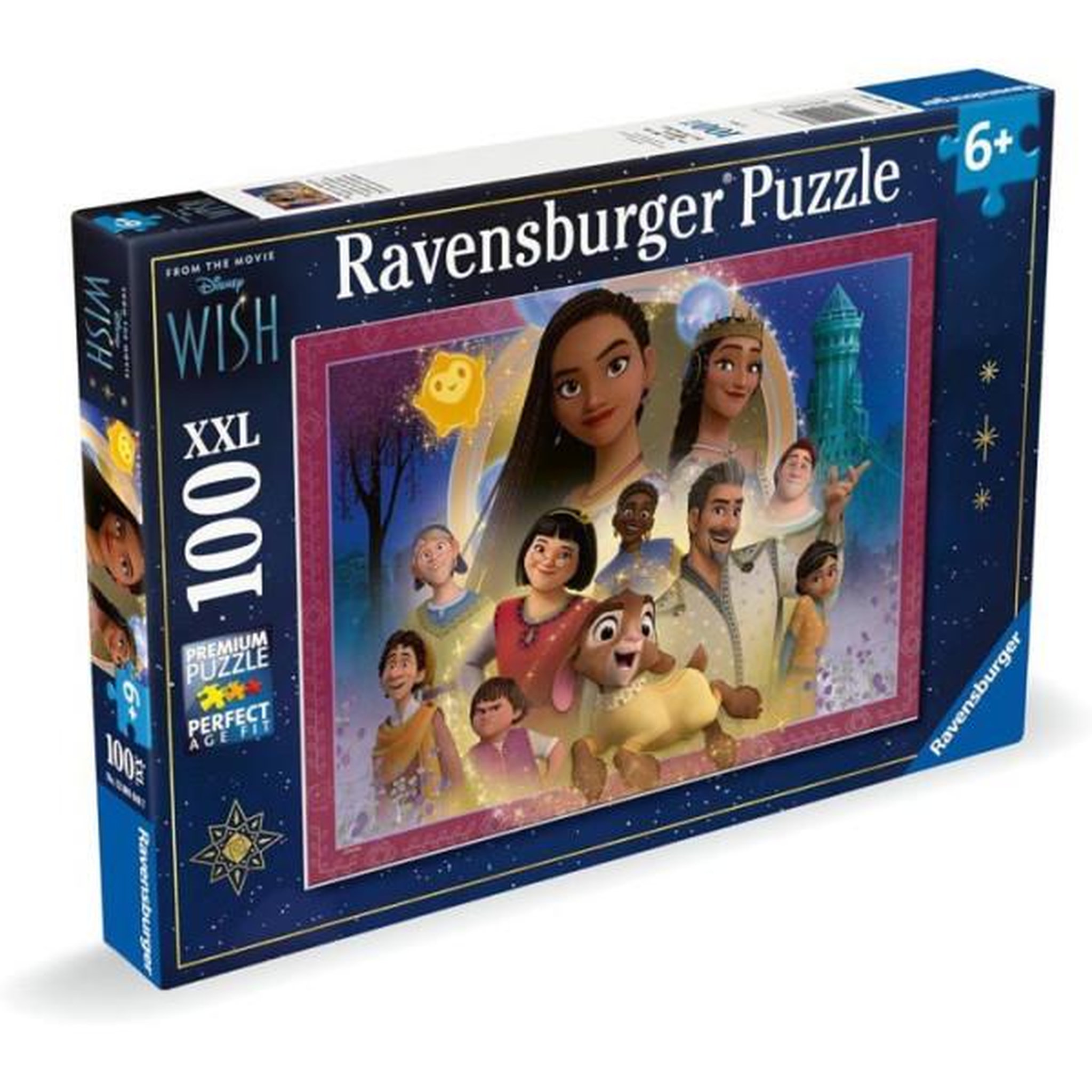 Voir la diapositive 4 : RAVENSBURGER Puzzle 100 pieces XXL Le royaume des souhaits, Disney Wish, A partir de 6 ans, 12001048, Ravensburger
