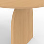 Voir la diapositive 6 : ID MARKET Table à manger extensible japandi ovale EDITH 6-10 personnes en bois façon hêtre 160 - 200 cm