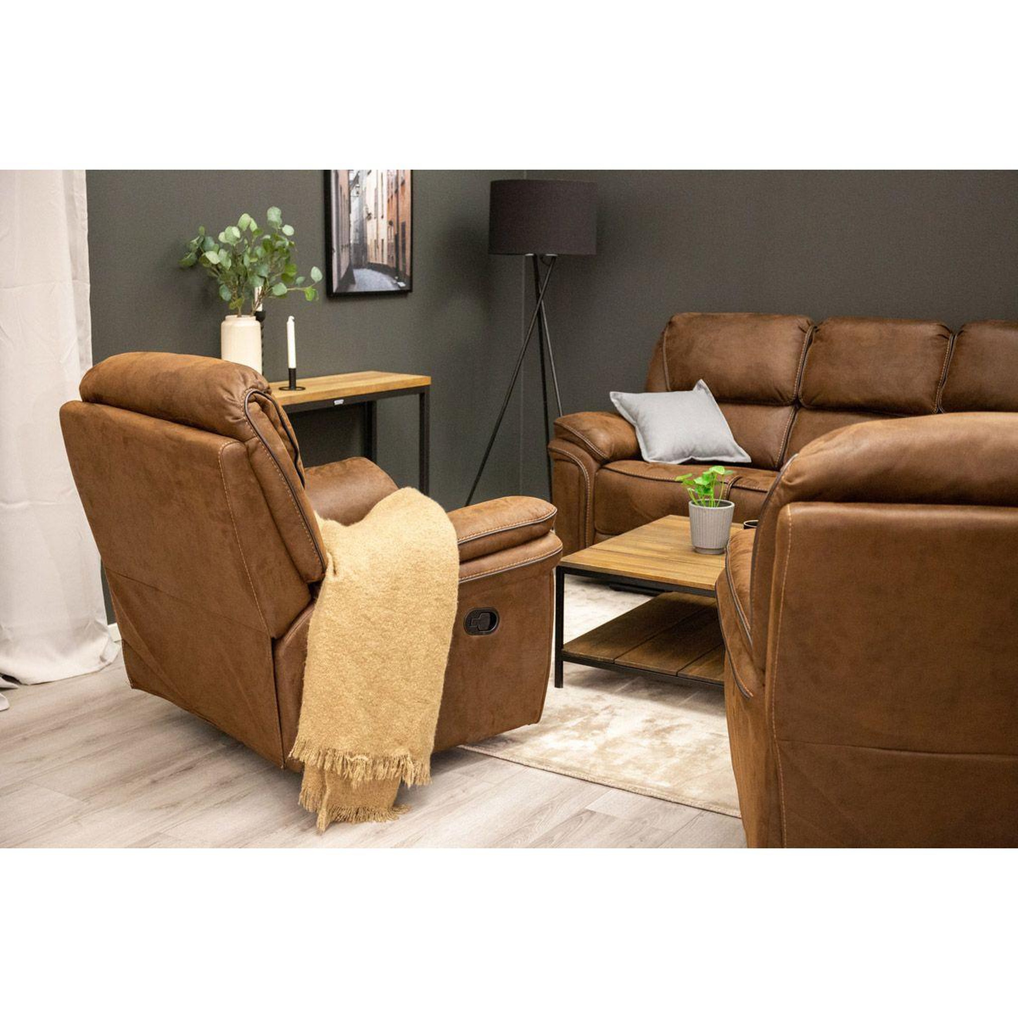 Voir la diapositive 6 : Paris Prix Fauteuil de relaxation  saranda  99cm marron