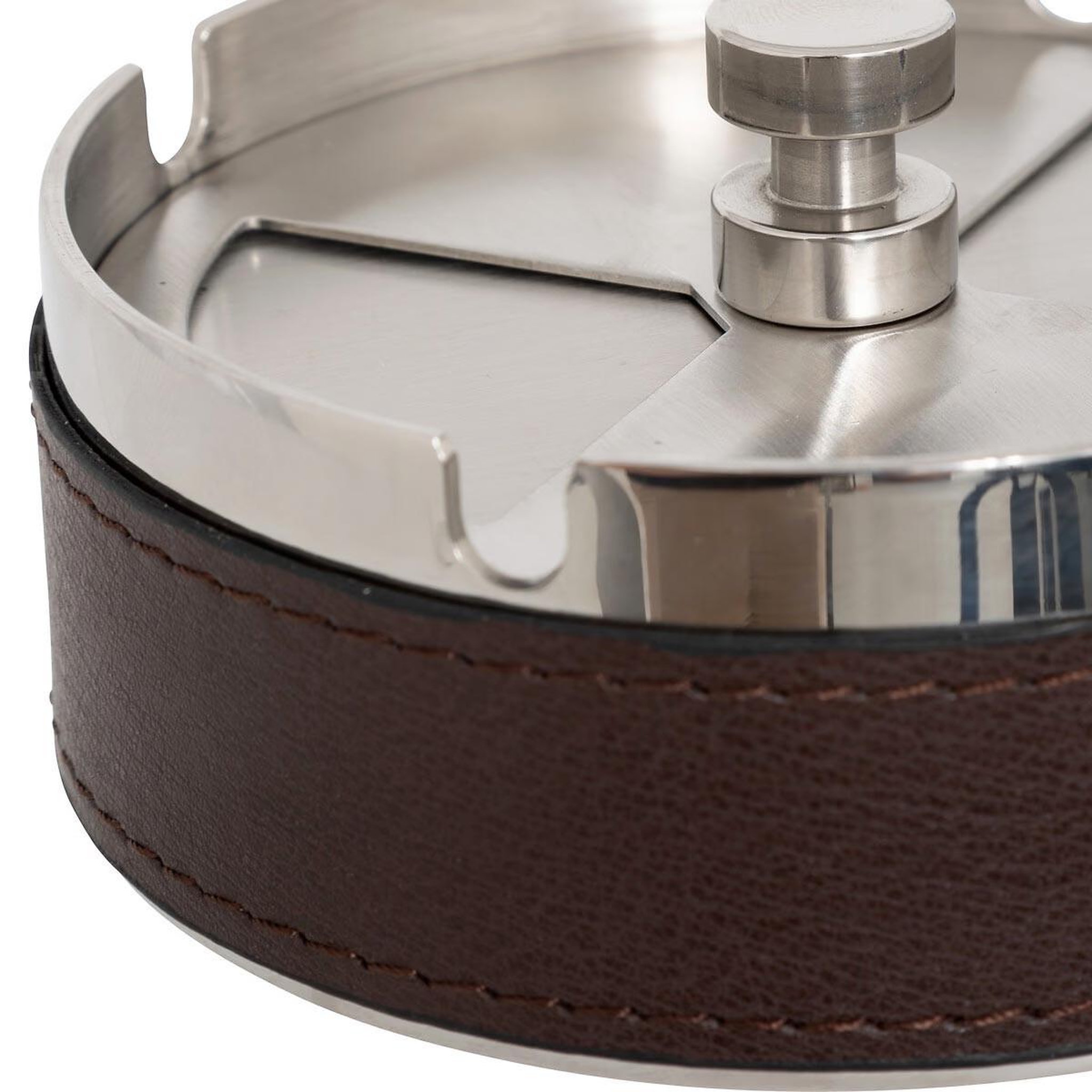Voir la diapositive 4 : ATMOSPHERA Cendrier en métal  jule  10cm marron