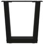 Voir la diapositive 5 : VIDAXL Pieds de table a manger forme V 2 pcs noir 30x(30-31,3)cm acier