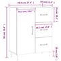Voir la diapositive 6 : VIDAXL Buffet gris beton 69,5x34x90 cm bois d'ingenierie