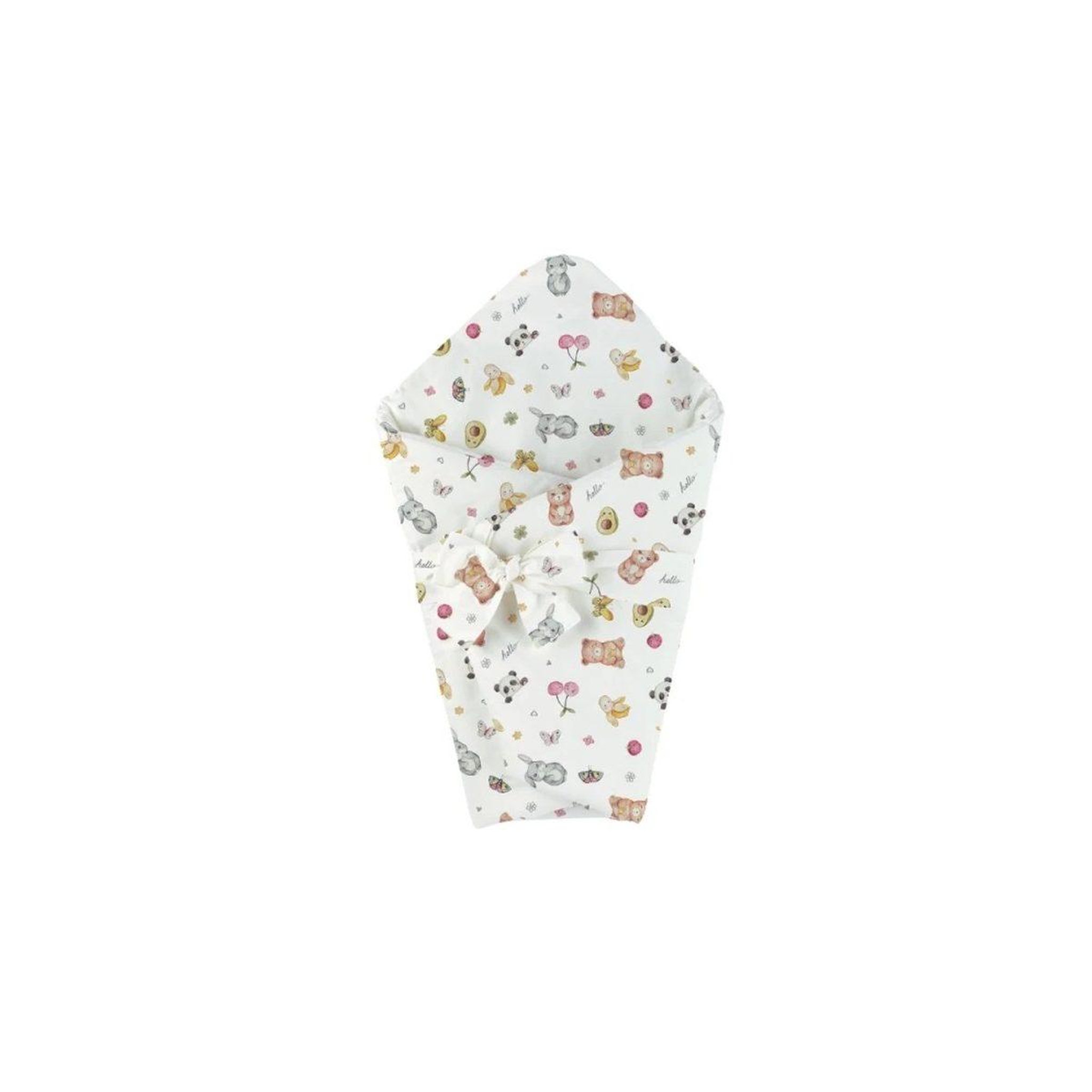 WALDIN Couette bébé 75 × 75 cm - motif bonbons, blanc