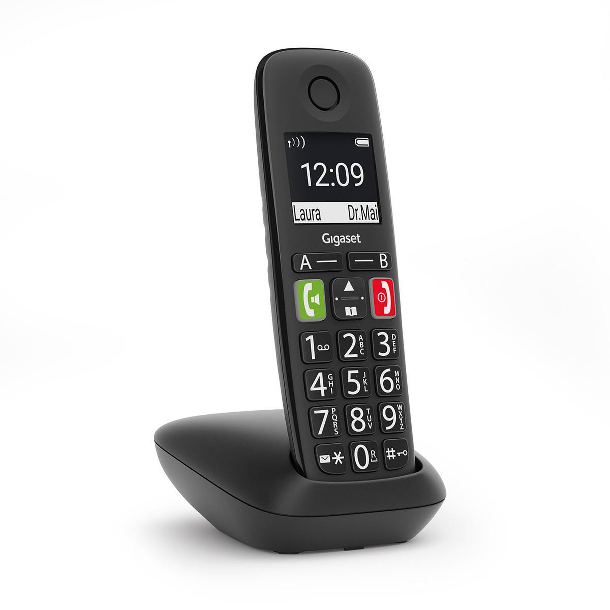 Voir la diapositive 2 : GIGASET Gigaset s30852-h2901-d201 téléphone téléphone analog/dect identification de l'appelant noir