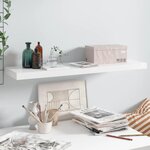 VIDAXL Etagere murale flottante Blanc brillant 90x23,5x3,8 cm MDF