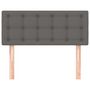 Voir la diapositive 3 : VIDAXL Tete de lit Gris 90x5x78/88 cm Similicuir