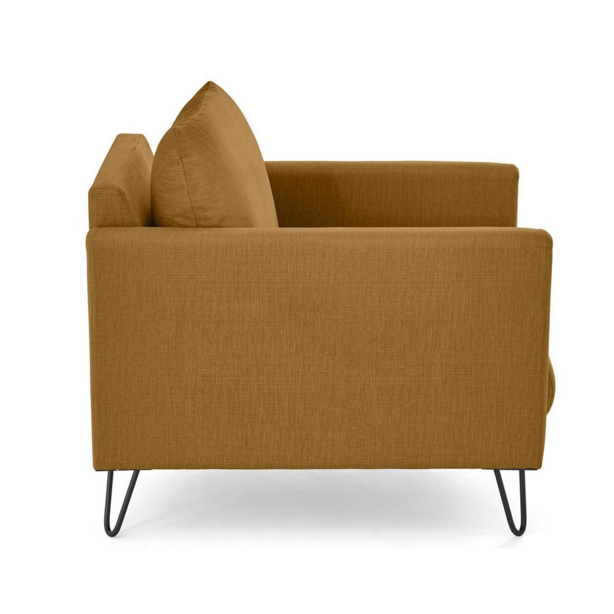 LISA DESIGN Ostrava - fauteuil en velours pieds en épingle