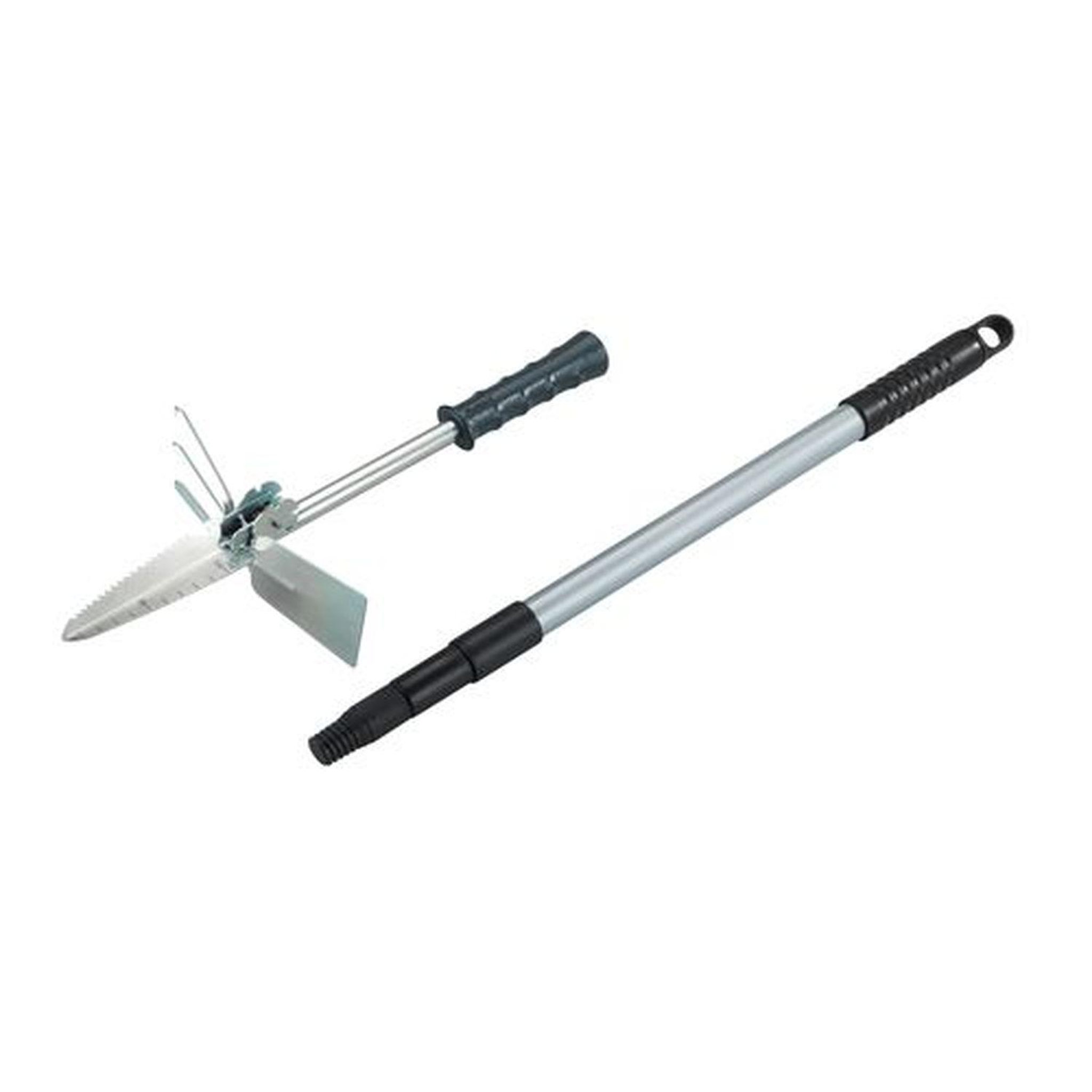 Wenko Accessoire jardinage multifonctionnel avec manche télescopique - noir et gris