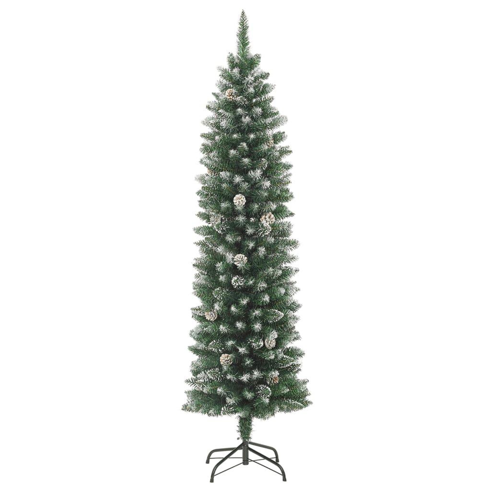 Voir la diapositive 2 : VIDAXL Sapin de Noël artificiel mince avec support 240 cm PVC