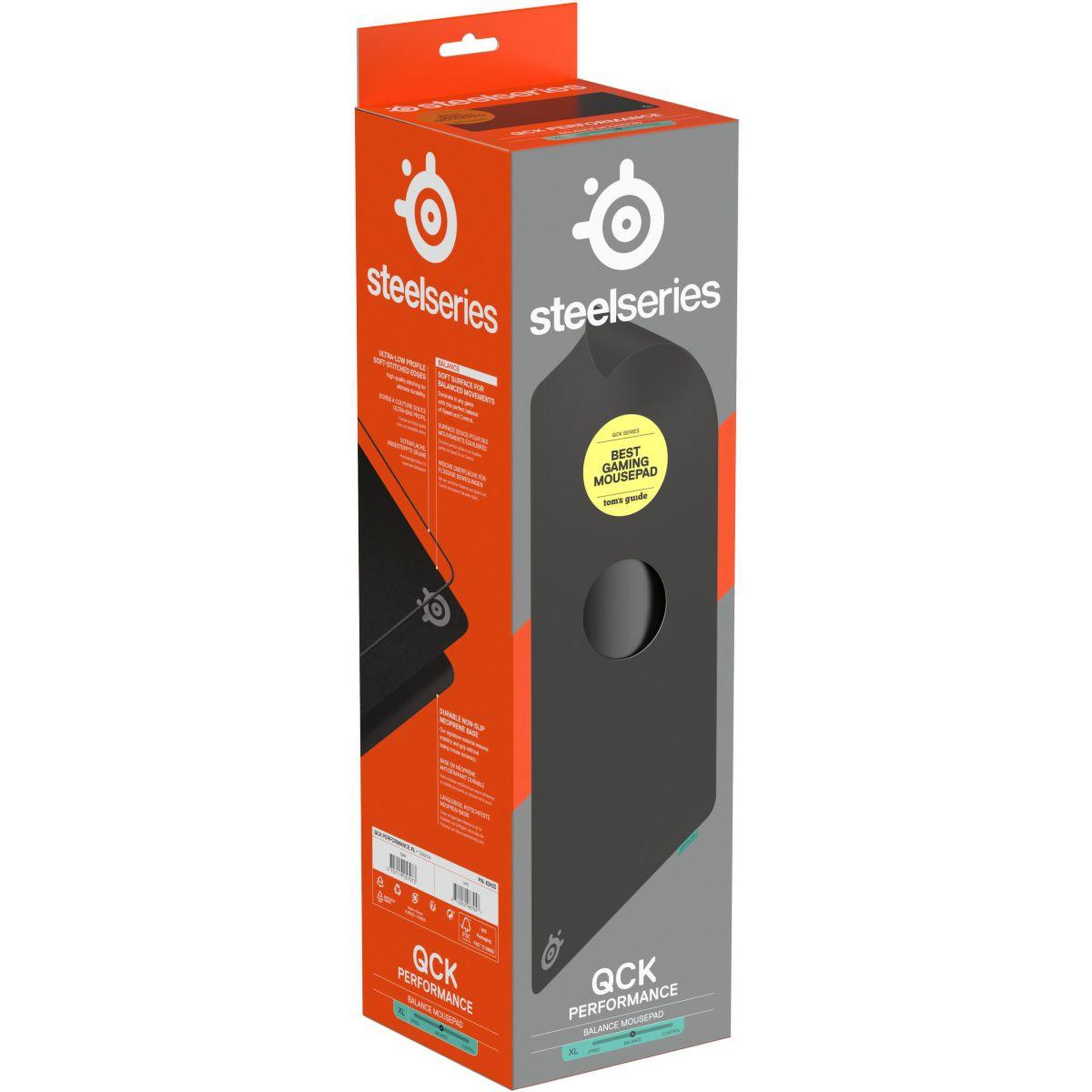 Voir la diapositive 4 : STEEL SERIES Tapis de souris qck perf xl balance