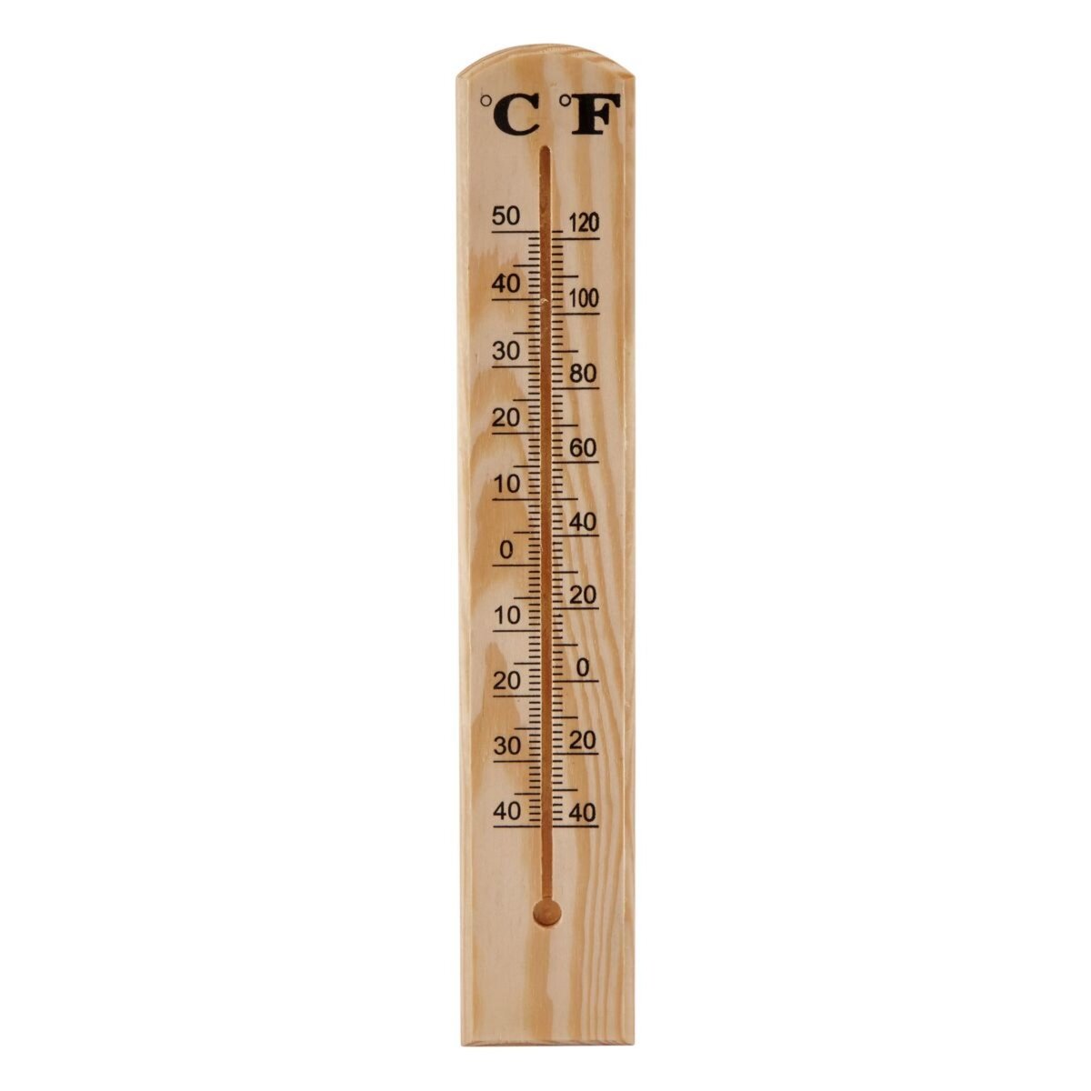 GARDENSTAR Thermometre en bois - 39,5cm