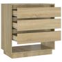 Voir la diapositive 5 : VIDAXL Buffet Chene sonoma 70x41x75 cm Bois d'ingenierie