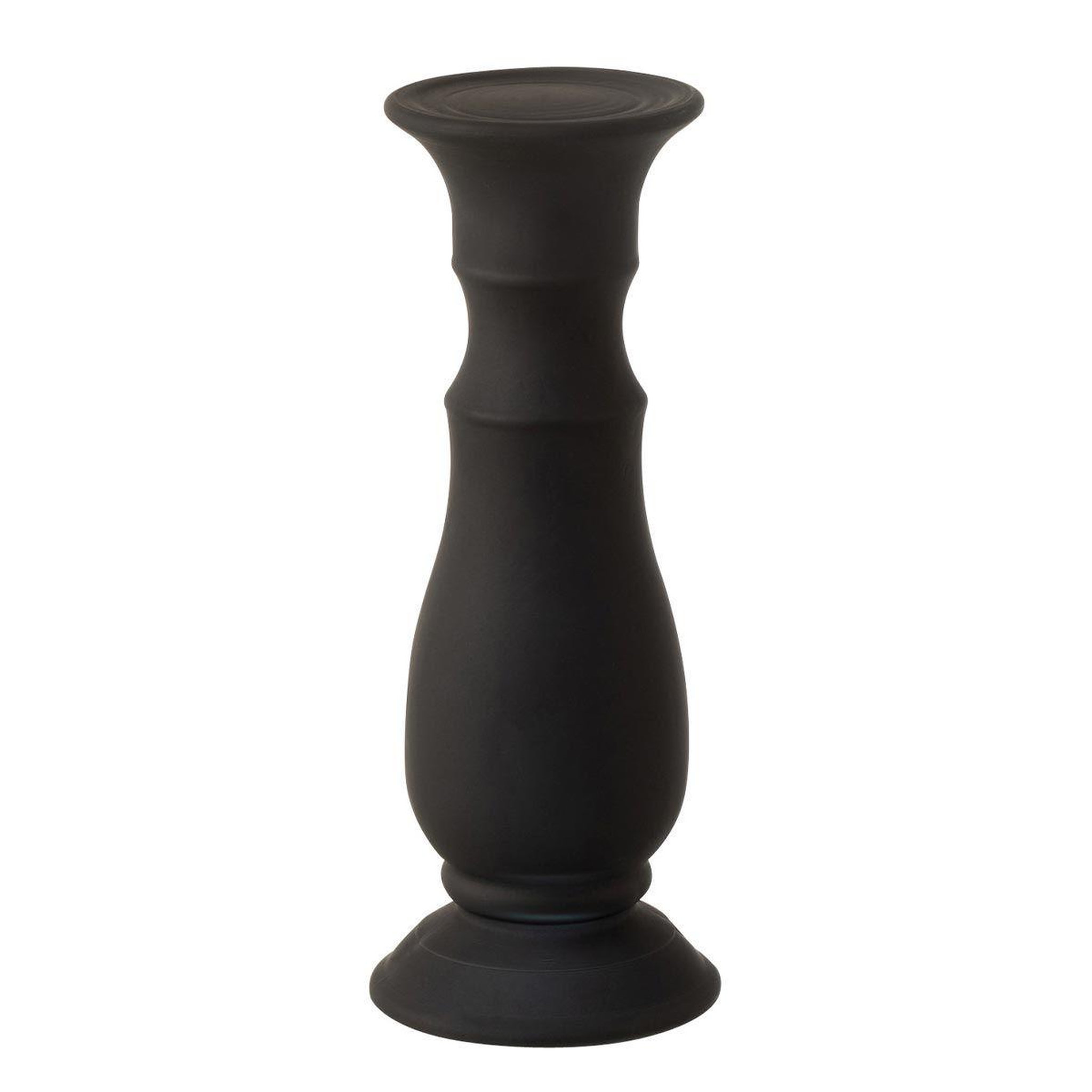J-LINE Chandelier design en verre  gentle  30cm noir mat