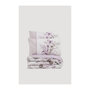 Voir la diapositive 3 : GENERIQUE Parure de lit - 129CTN64285 - 1 housse de couette 220 x 240 cm + 2 taies d'oreiller 60 x 60 cm - 100% coton ranforcé - Lilas