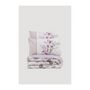 Voir la diapositive 3 : GENERIQUE Parure de lit - 129CTN64285 - 1 housse de couette 220 x 240 cm + 2 taies d'oreiller 60 x 60 cm - 100% coton ranforcé - Lilas