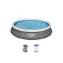 Voir la diapositive 2 :  Piscine auto-portante ronde BESTWAY - 457 x 84 cm - 9677 L - Fast Set - 57313