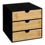 Voir la diapositive 1 : FIVE Tour de Rangement Bureau Carrée  Bava  31cm Noir