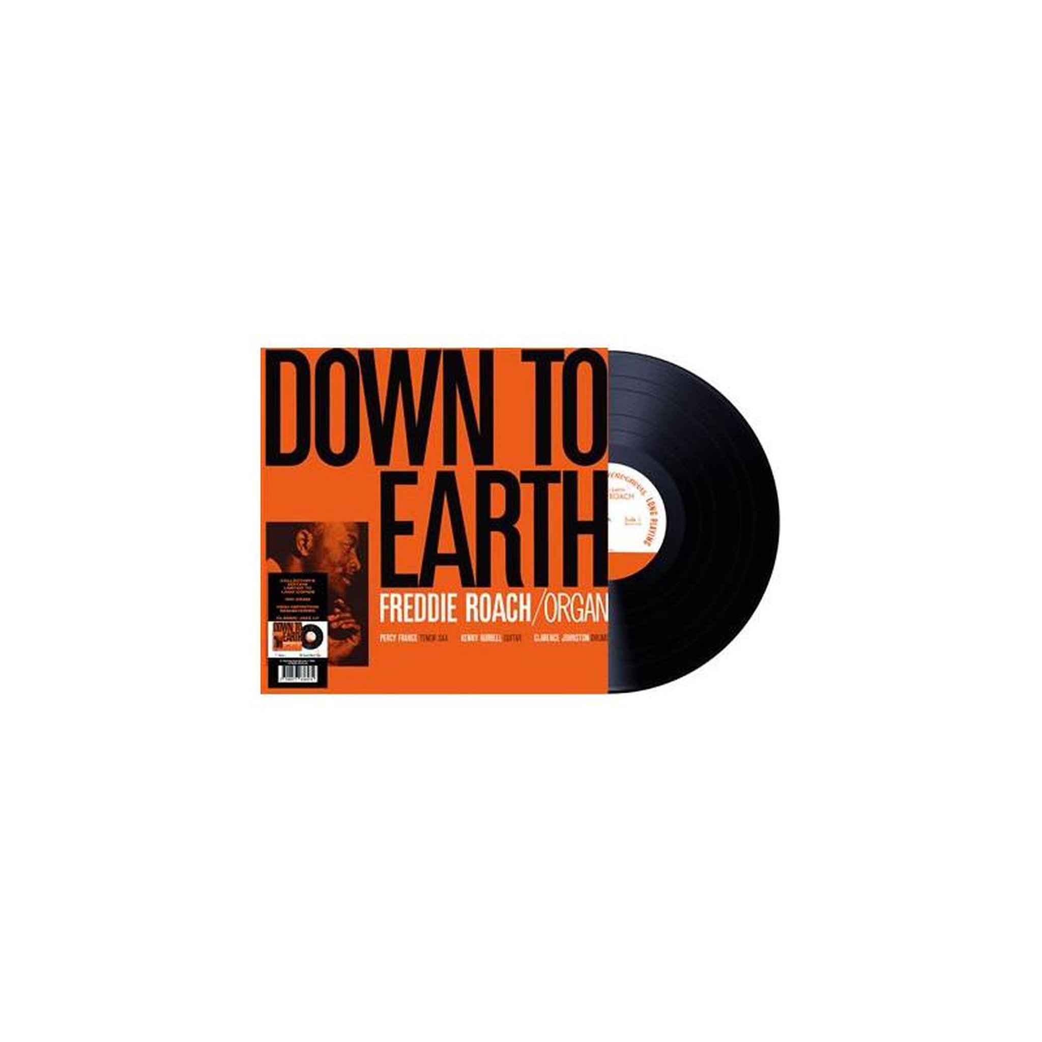 Vinyle édition limitée freddie roach – organ, album « down to earth édition limitée » (pochette