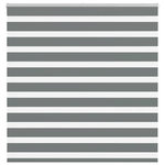 VIDAXL Store zebre gris fonce largeur du tissu 145,9 cm polyester