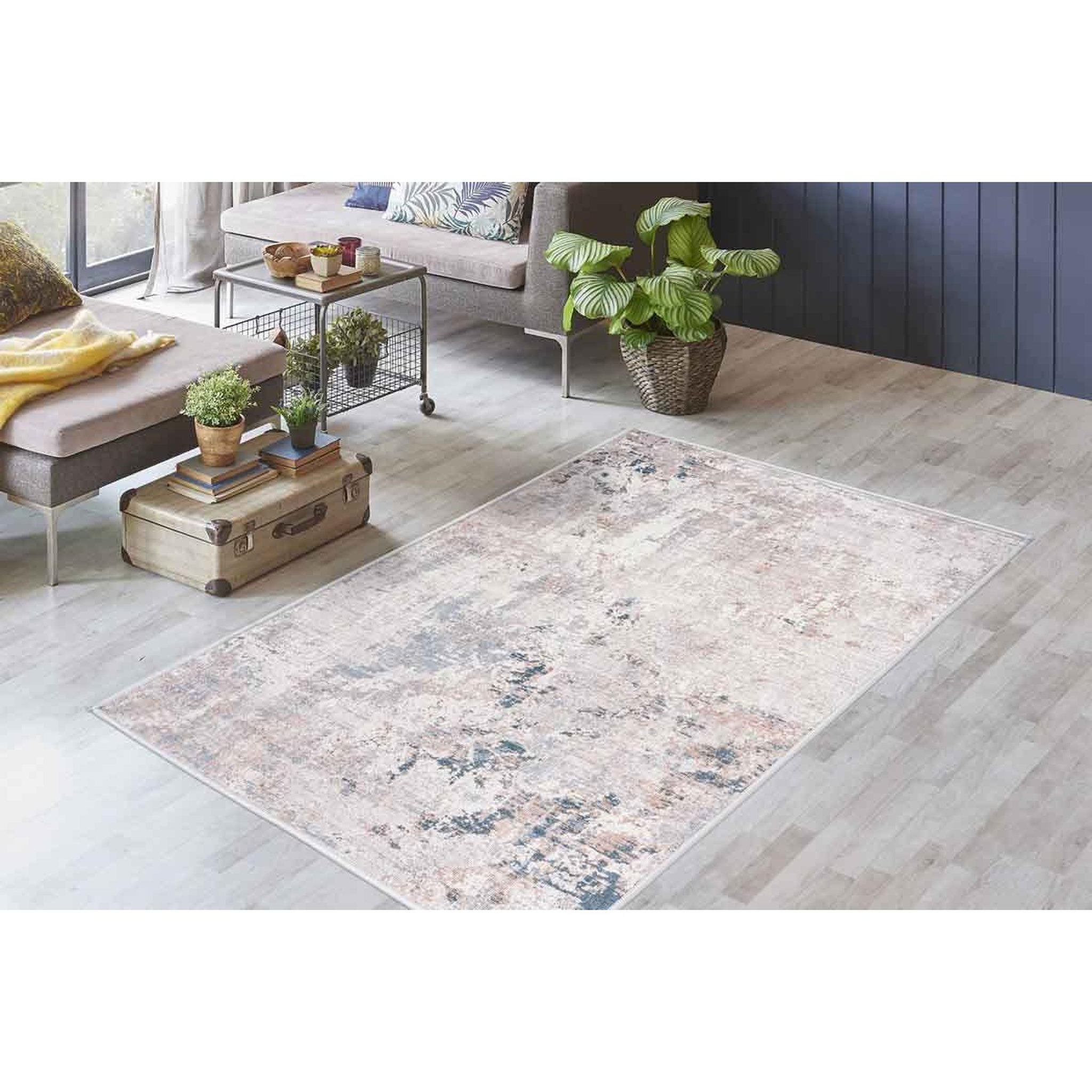 Voir la diapositive 5 : Paris Prix Tapis Déco Rectangulaire Tissé  Maika VII  Taupe