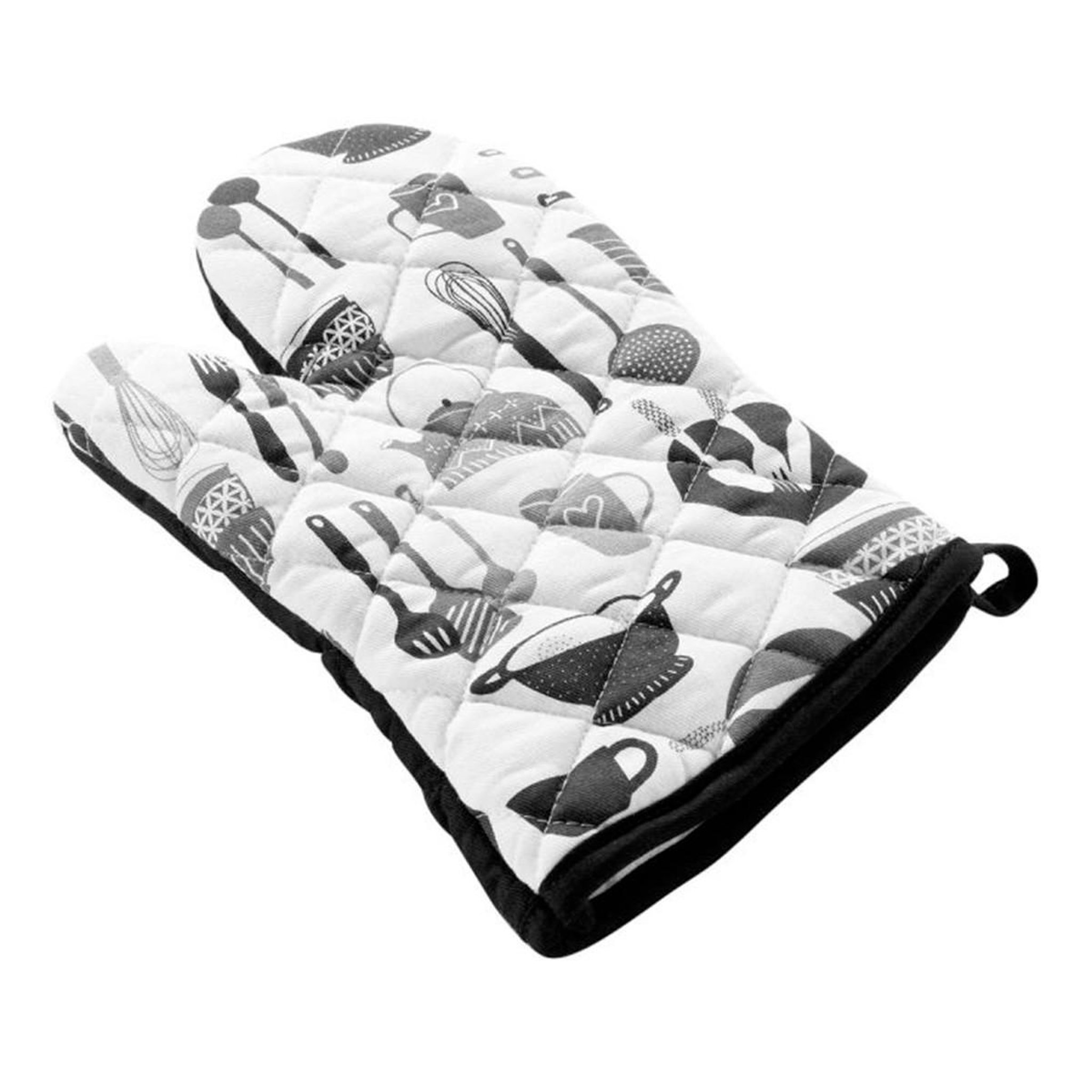 Douceur d'Intérieur Gant de cuisine  kitchen  30cm noir