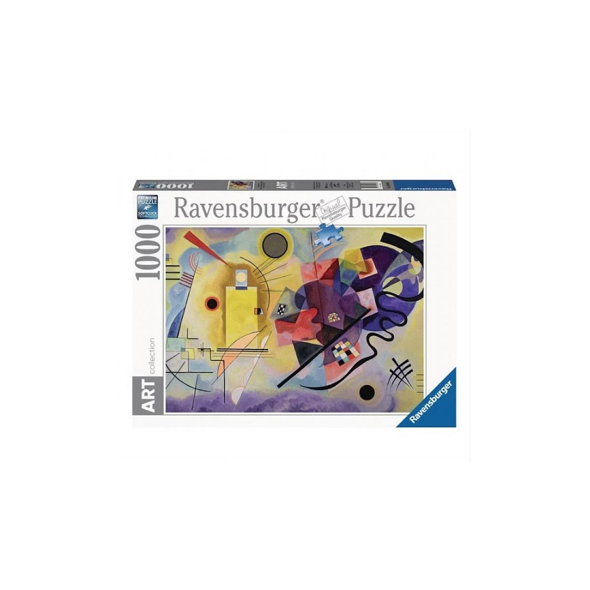 RAVENSBURGER puzzle jaune rouge bleu kandinsky