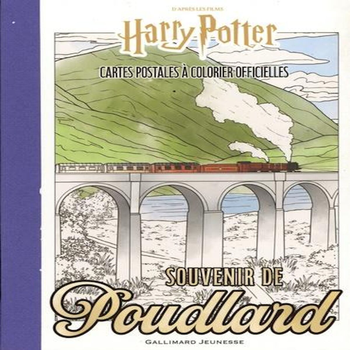 SOUVENIR DE POUDLARD. CARTES POSTALES A COLORIER OFFICIELLES HARRY POTTER, Gallimard Jeunesse