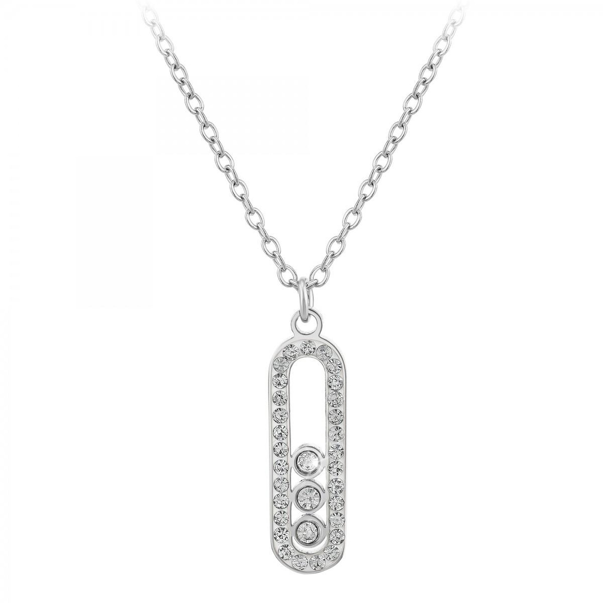Voir la diapositive 1 : SC CRYSTAL Collier SC Crystal orné de Zirconium et de Cristaux scintillants