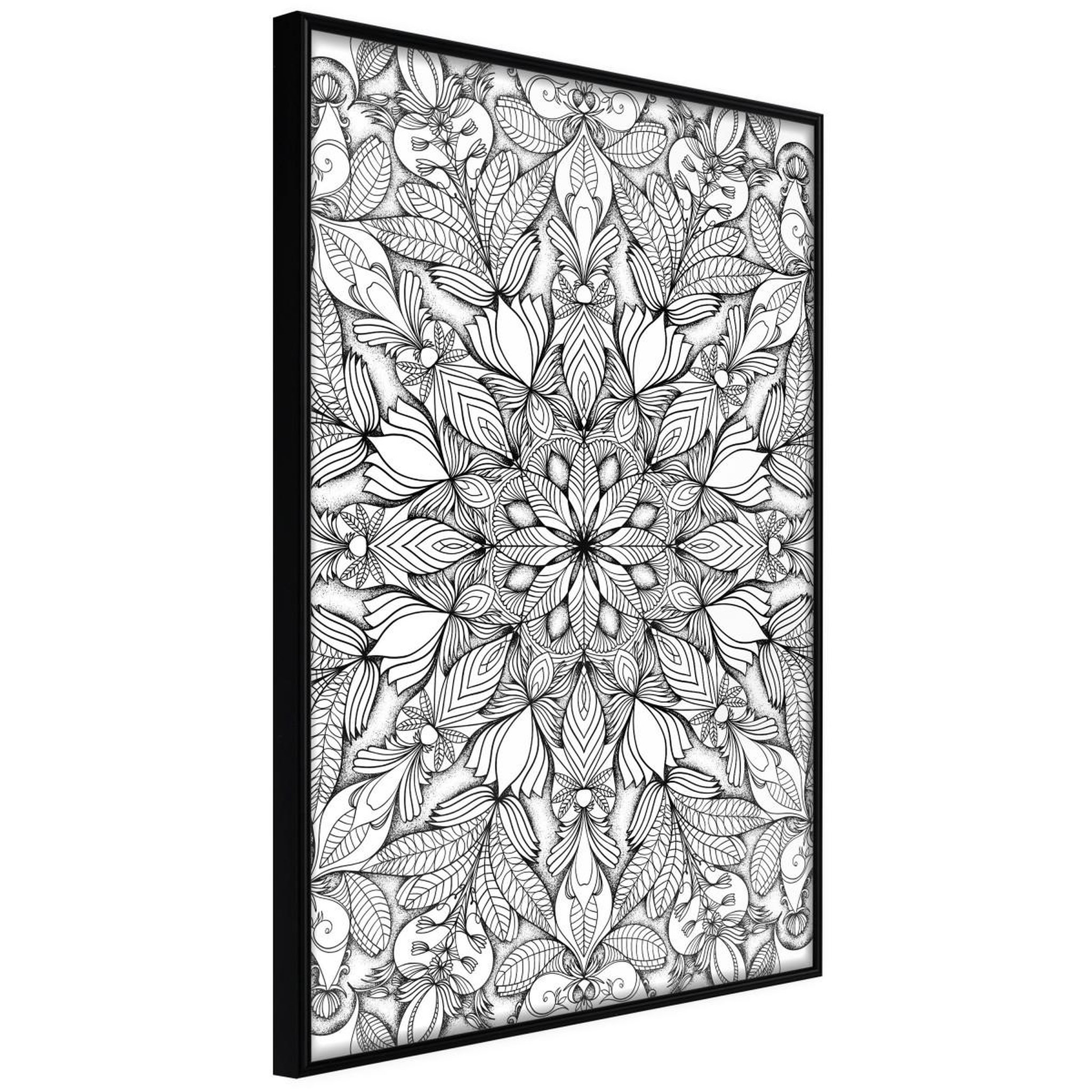 Paris Prix Affiche murale encadrée  colourless mandala