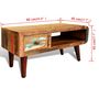 Voir la diapositive 6 : VIDAXL Table basse avec bord incurve et 1 tiroir Bois de recuperation