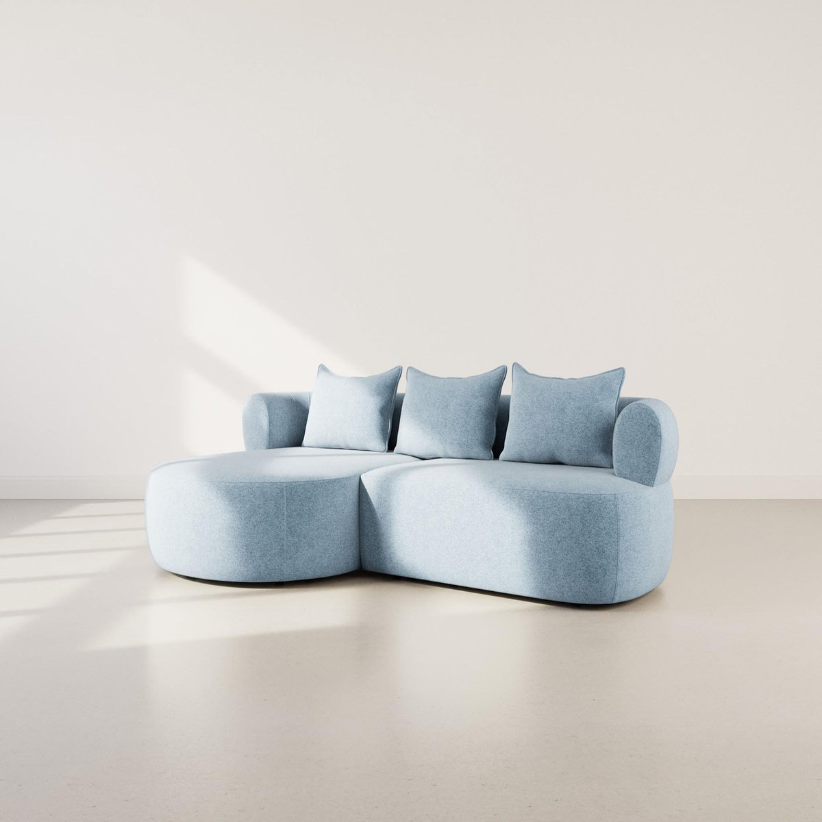 LISA DESIGN Angela - canapé d'angle gauche 4 places en velours texturé