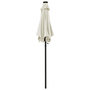 Voir la diapositive 3 : VIDAXL Parasol avec lumieres LED sable 200x211 cm aluminium