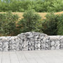Voir la diapositive 1 : VIDAXL Paniers a gabions arques 10 pcs 300x50x60/80 cm fer galvanise