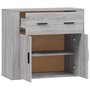 Voir la diapositive 4 : VIDAXL Buffet Sonoma gris 80x33x70 cm Bois d'ingenierie