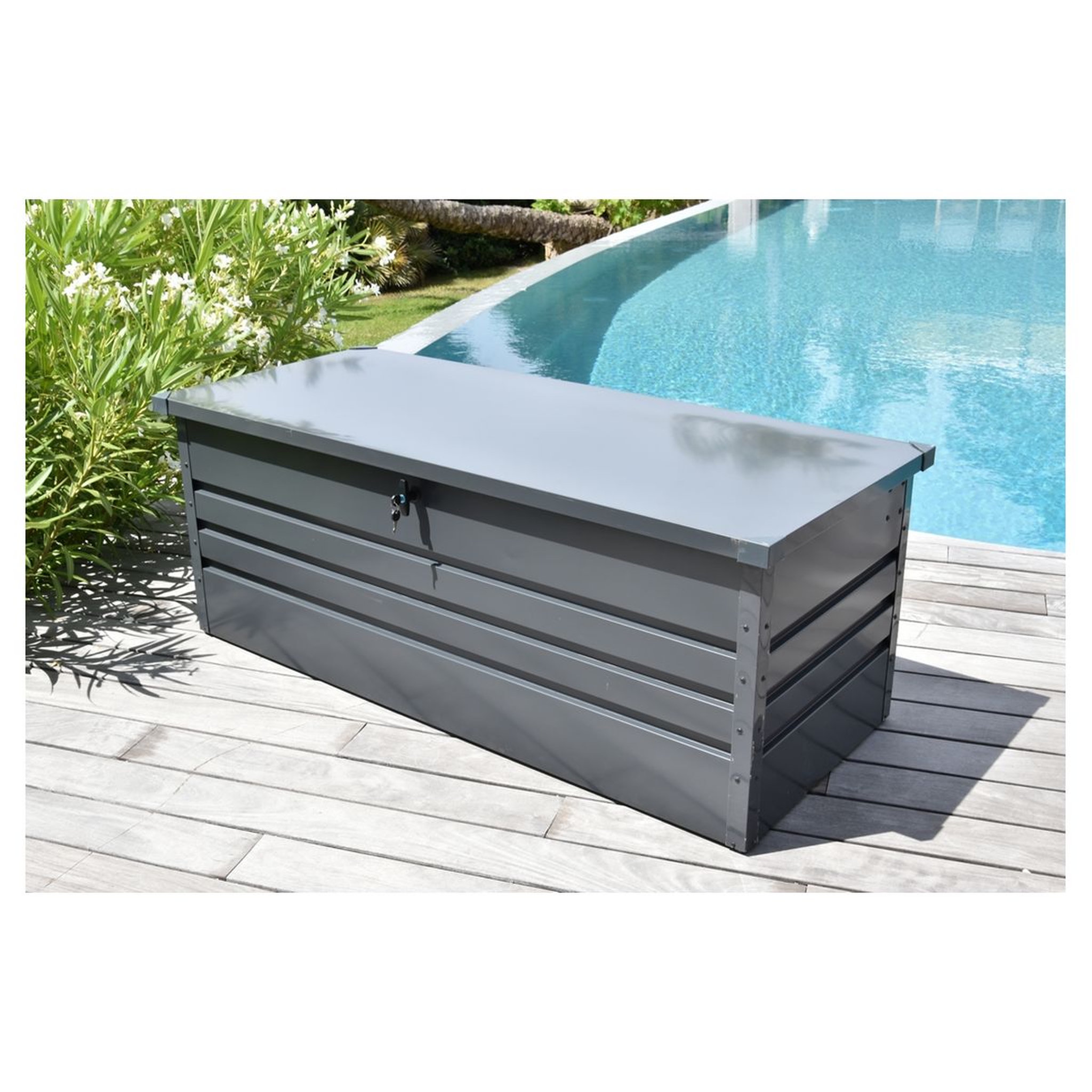 Voir la diapositive 1 : Givex Coffre de jardin - 600L - 165x62x70cm - STUFF