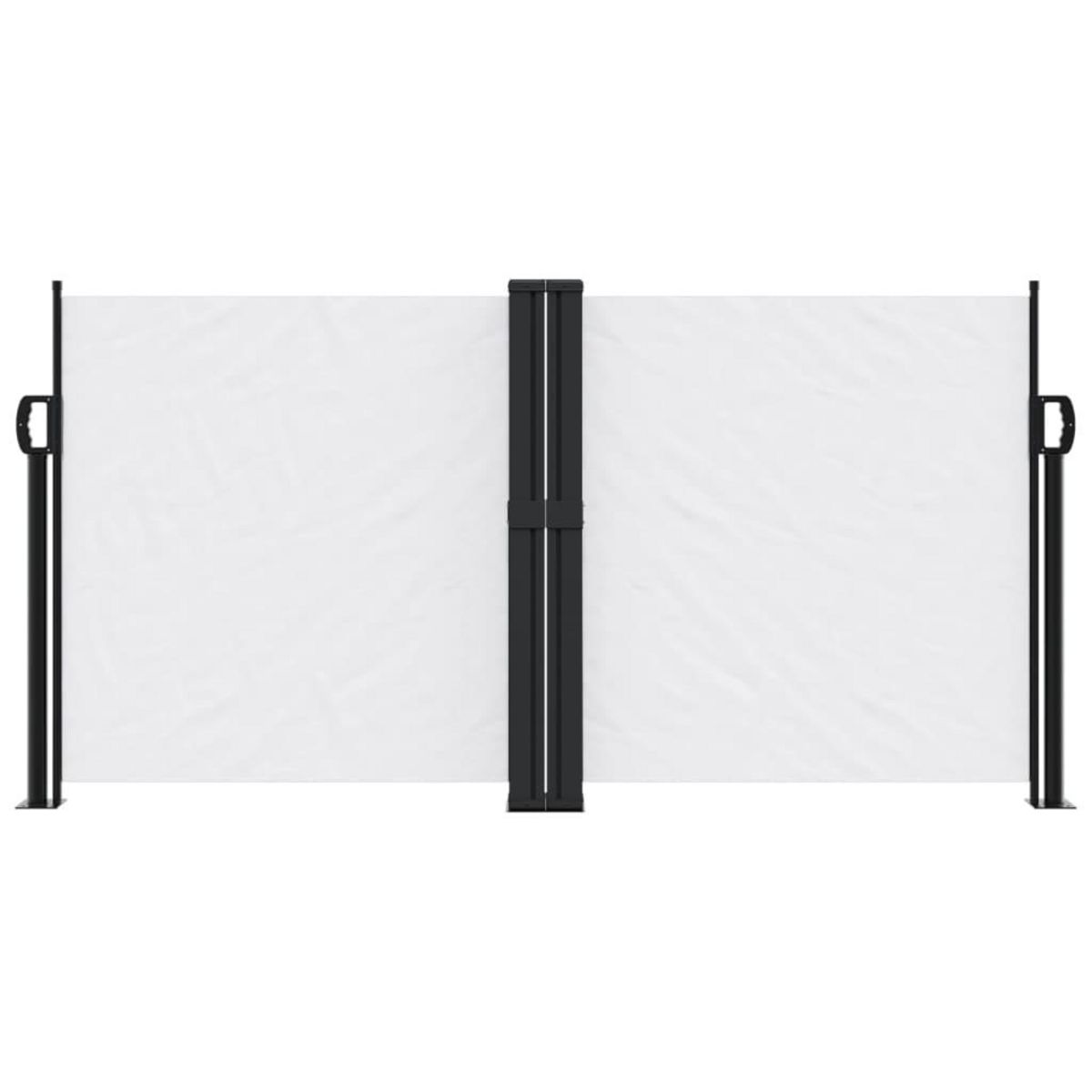 VIDAXL Auvent lateral retractable blanc 120x1200 cm